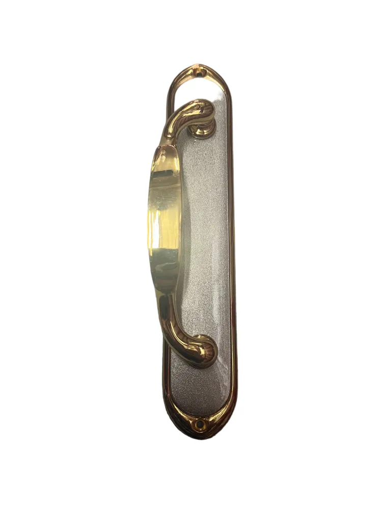 PULL HANDLE ON PLATE art.: 453 GOLD / SILVER
